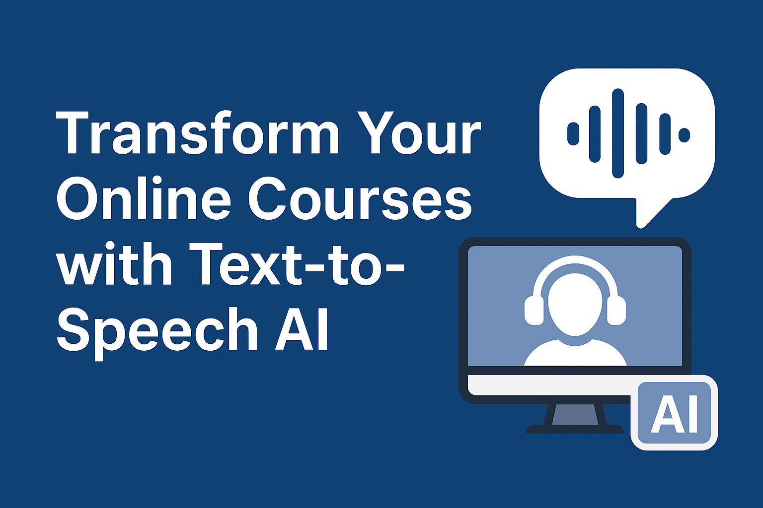 Transform Your Online Courses with Text-to-Speech AI